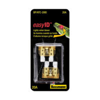 Bussmann Easy ID Blade Fuse, Yellow, ATC 20 Amp, Pack of 2