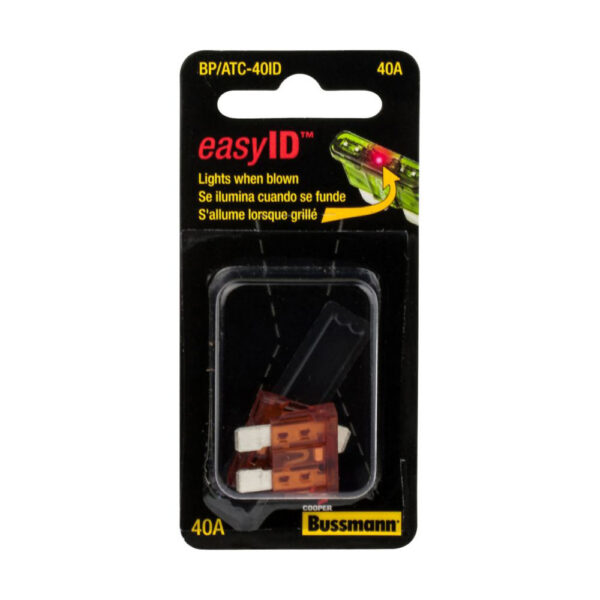 Bussmann Easy ID Blade Fuse, Orange, ATC 40 Amp, Pack of 2