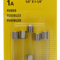 Bussmann Glass Tube Fuse, 1 Ampere AGC, Pack of 5