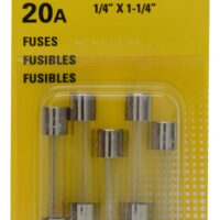 Bussmann Glass Tube Fuse, 20 Ampere AGC, Pack of 5
