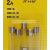 Bussmann Glass Tube Fuse, 2 Ampere AGC, Pack of 5