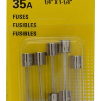 Bussmann Glass Tube Fuse, 35 Ampere AGC, Pack of 5