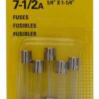 Bussmann Glass Tube Fuse, 7.5 Ampere AGC, Pack of 5