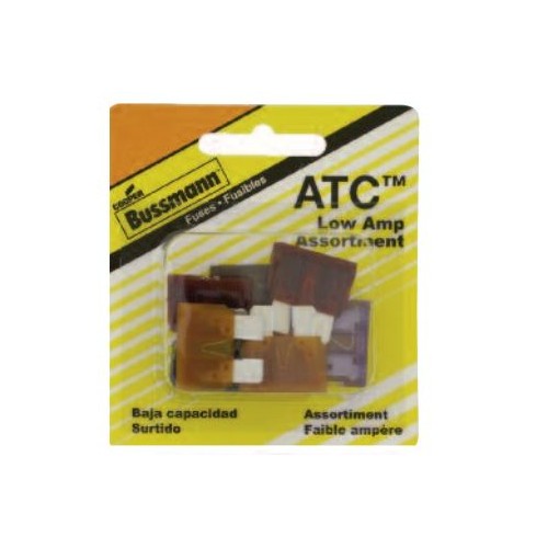 Bussmann ATC Blade Fuse Assortment, Pack of 5