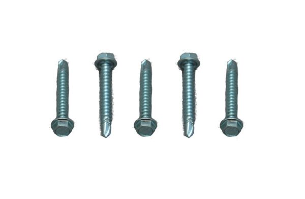 AP Products #8 Self-Drilling Screw, Hex Washer Head, 1-1/4 Inch, Pack of 50