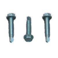 AP Products #8 Self-Drilling Screw, Hex Washer Head, 1-1/2 Inch, Pack of 50
