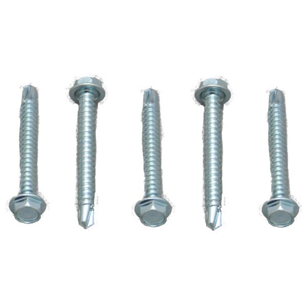 AP Products Self-Drilling Screw Number 8, 1.5 Inch, Hex Washer Head, Pack of 100