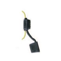 Bussmann ATC Blade Fuse Holder, 16 AWG, 8 Inch, Black
